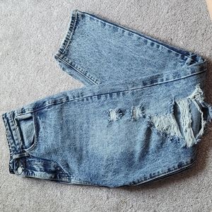 SHEIN dark/light wash jeans